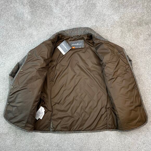 NWT Eddie Bauer Women's Quilted Plaid Water Repellent Insulated Field Jacket XL - Picture 8 of 13
